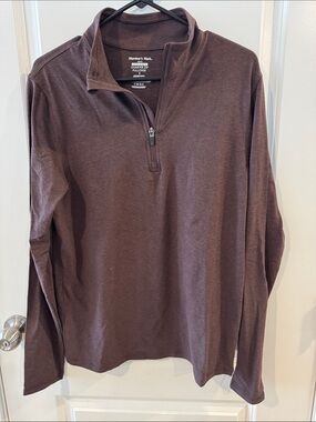 Member’s Mark Men's Brown Quarter-Zip Pullover Sweater
